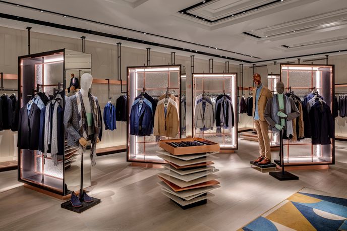 Harvey Nichols menswear department, London