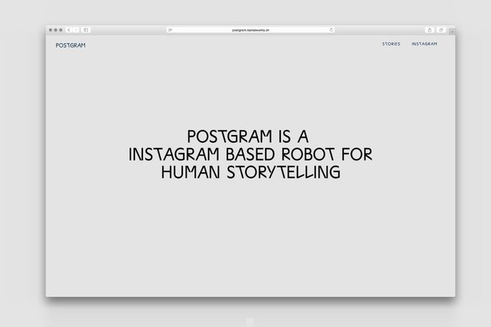 Postgram by Sebastien Vargas at ECAL, Switzerland