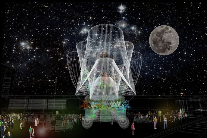 Water-purifying structure by Andrés Jaque, winner  of the Young Architects Program at MoMA PS1