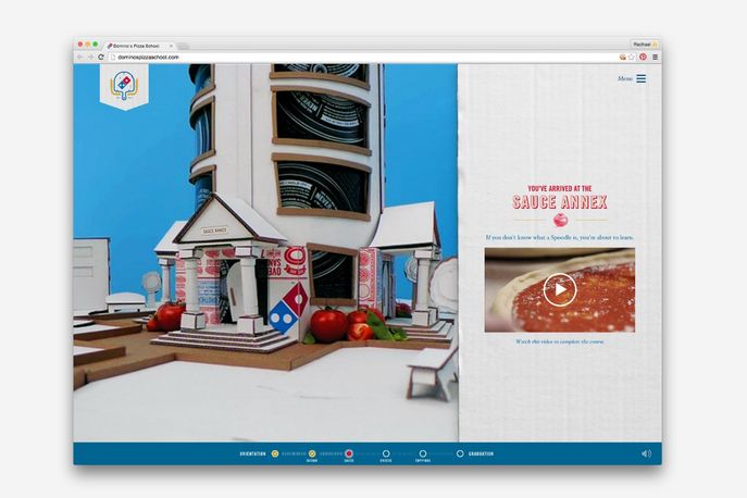 Domino's Pizza School designed by CP+B, US
