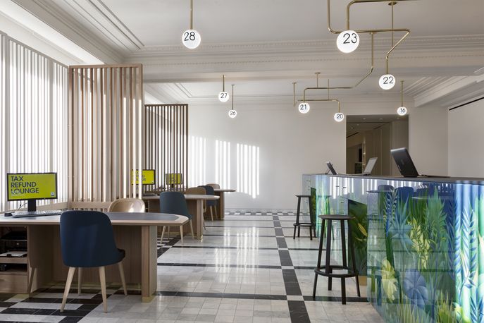 Selfridges International Services by Waldo Works, London