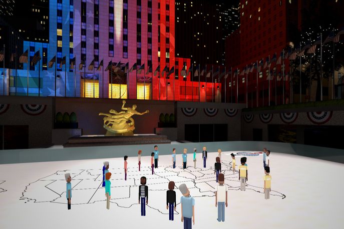 Democracy Plaza by NBC and AltSpaceVR, US