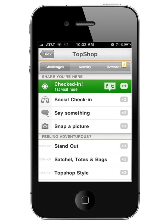 Topshop SCVNGR