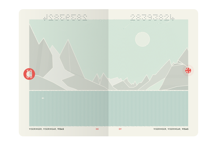 Norwegian passport by Oslo design studio Neue,