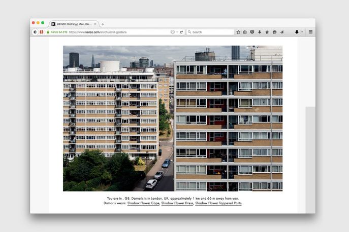 Churchill Gardens editorial from Kenzo, Global. Photography by Partel Oliva
