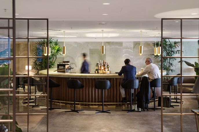 The Pier first class lounge designed by Studioilse for Cathay Pacific Airways at Hong Kong International Airport