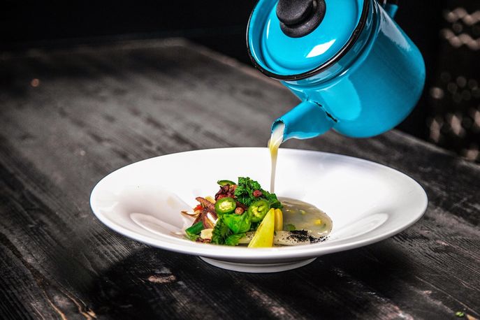 Black Ant soup at The Black Ant, New York; Photography by Prince Rumi