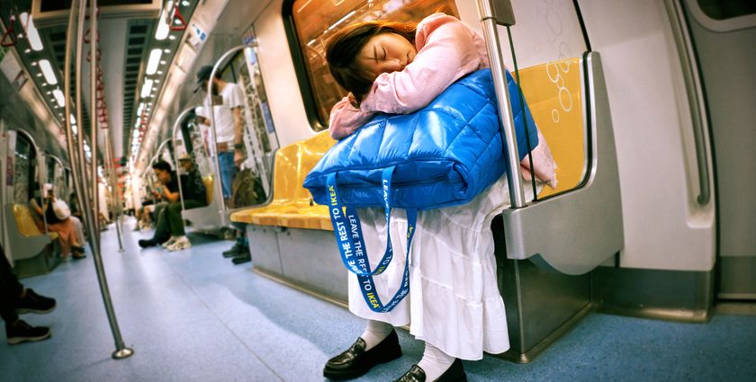 Ikea re-imagines iconic blue bag as a portable pillow