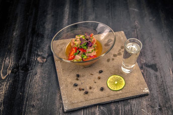 Black Ant Ceviche at The Black Ant, New York; Photography by Prince Rumi