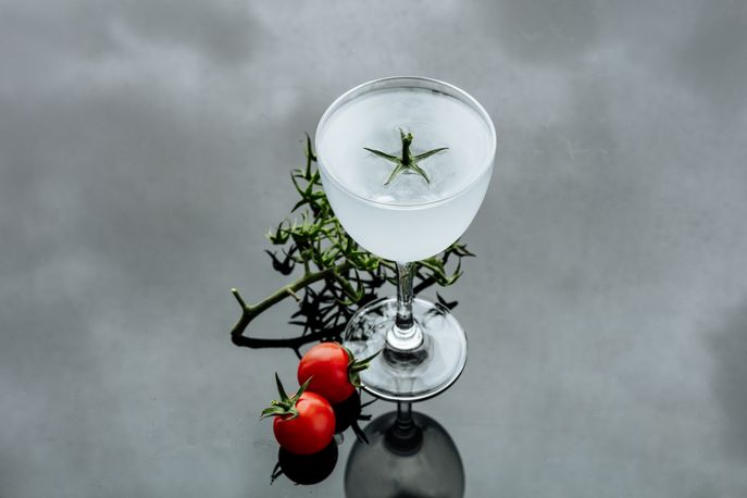Tomato cocktail by Duck & Waffle, London