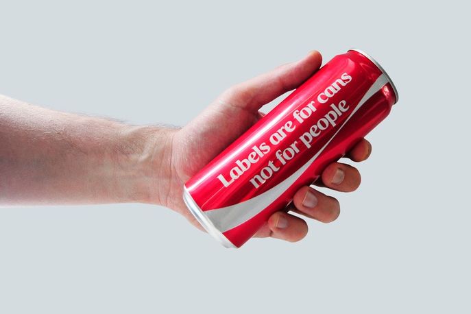Limited-edition label-less Coca-Cola can from Coca-Cola Middle East during the month of Ramadan