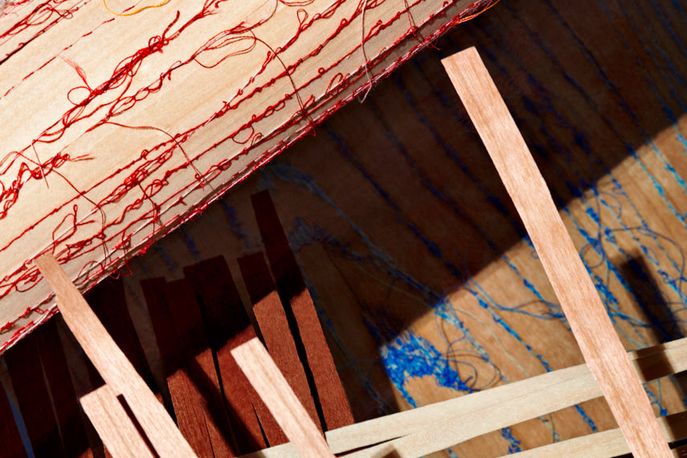 Wood in Process by Envisions and Finsa, Milan. Sample by, Henriette Tilanus. Photography by Ronald Smits