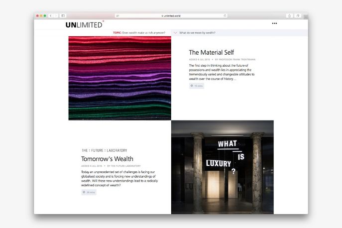 UNLIMITED* by UBS platform, Global