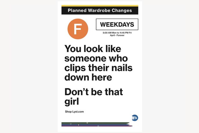 Planned Wardrobe Changes campaign by Lyst, New York