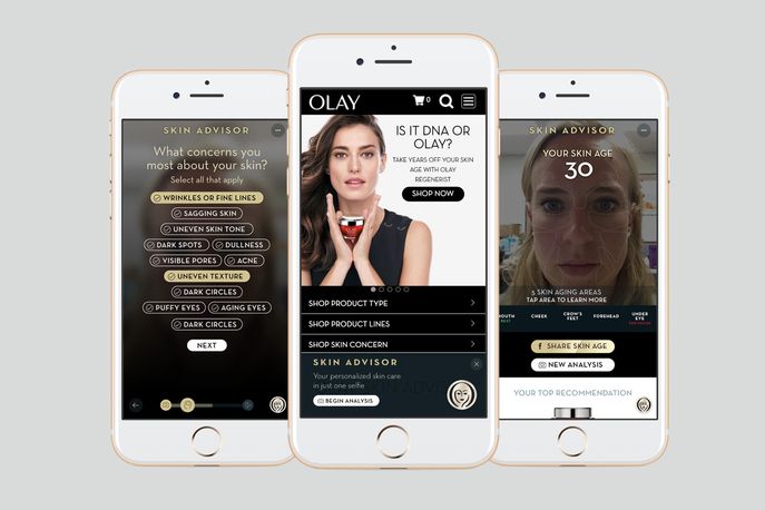 Olay Skin Advisor app 
