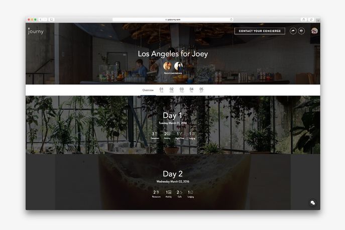 Journy app, New York