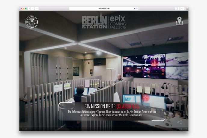 Berlin Station microsite by Wirewax and Ayzenberg, Global