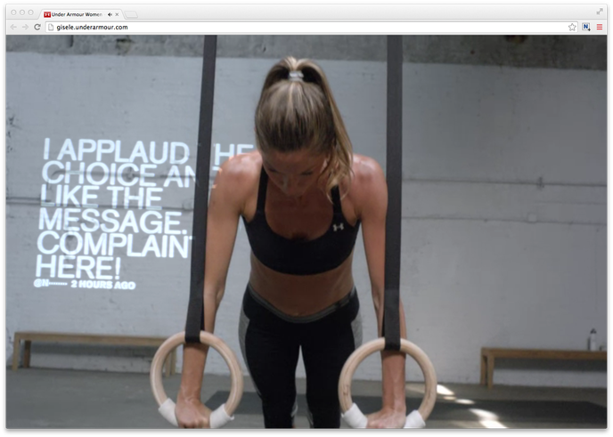 Gisele for Under Armour