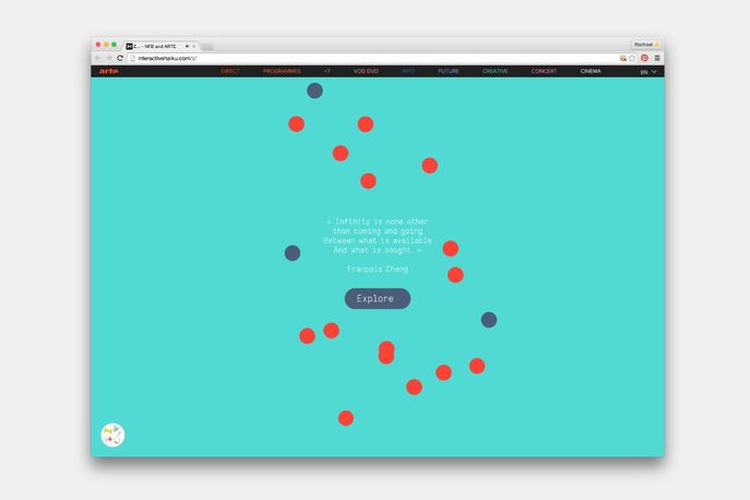 Interactive Haiku Z...by Cyril Diagne, Béatrice Lartigue and Chapelier Fou commissioned by The National Film Board of Canada, Canada