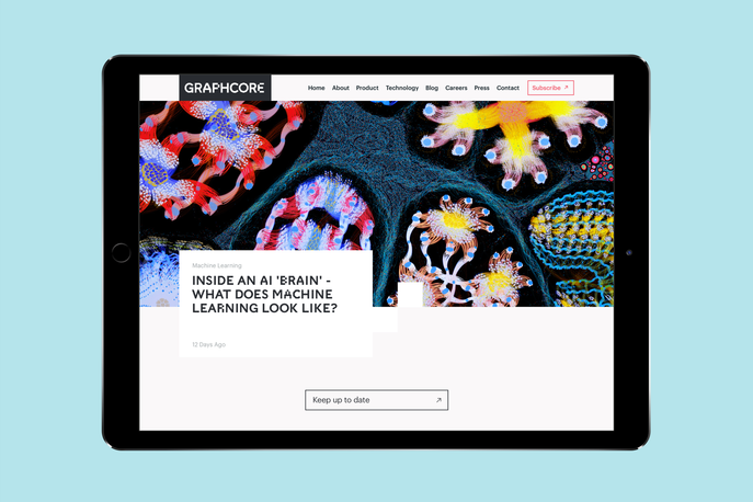 Graphcore branding by Pentagram, London
