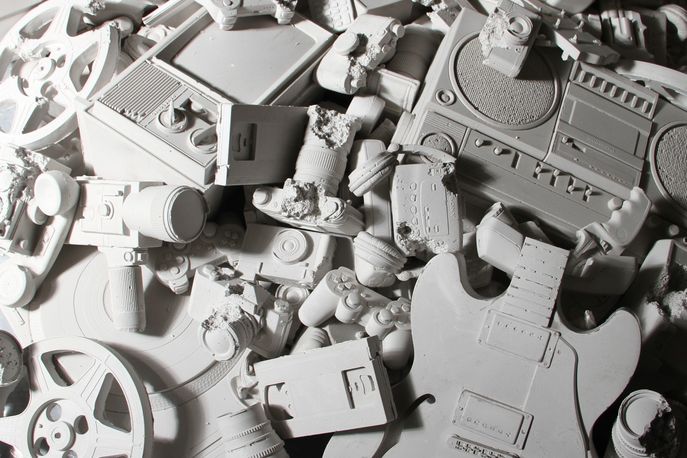 Welcome to the Future installation by Daniel Arsham at Art Basel Miami