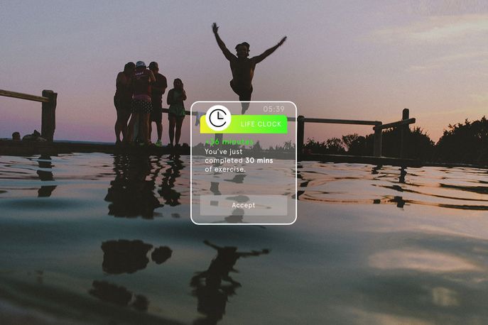 Life Clock App by rehabstudio, London