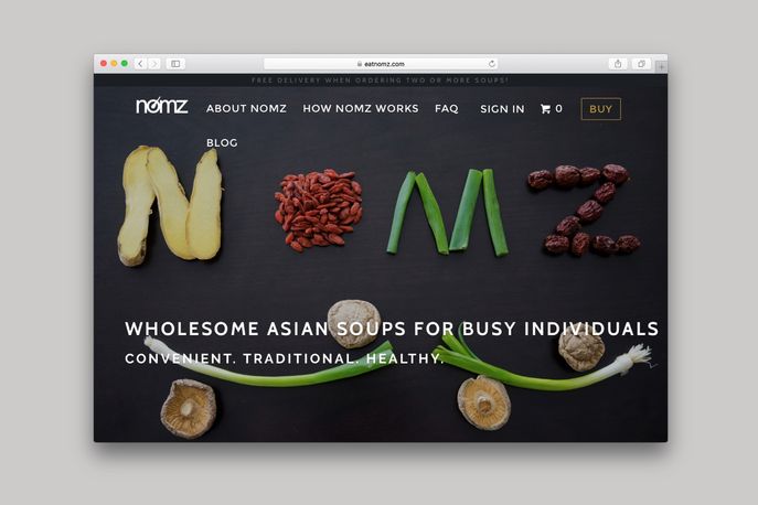 Nomz website