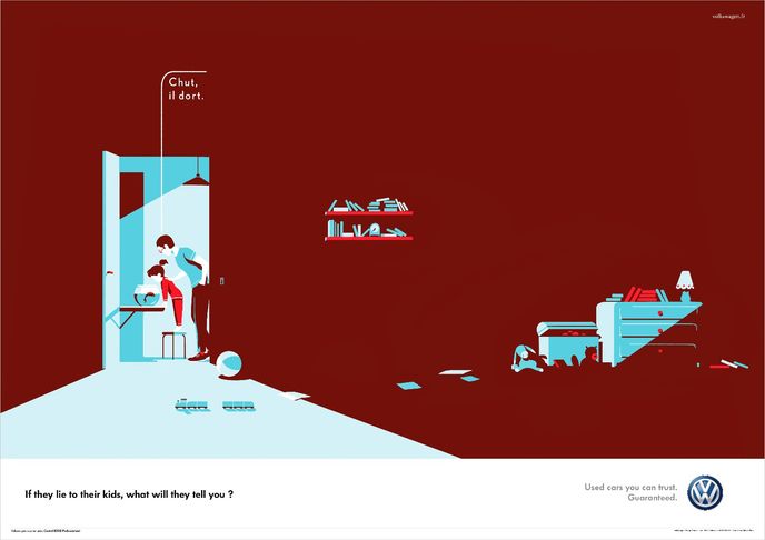 Kids ad for Volkswagen by DDB, Paris