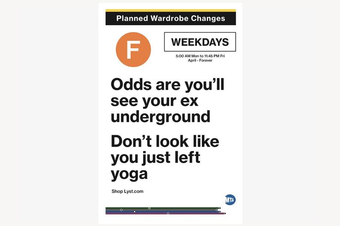 Planned Wardrobe Changes campaign by Lyst, New York