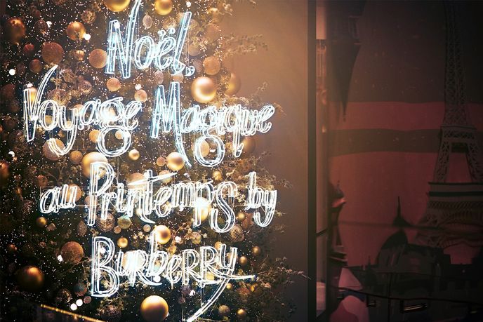 The Magical Christmas Journey By Burberry at Printemps, Paris