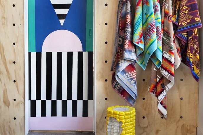 Third Drawer Down Museum of Art Souvenirs storefront by Camille Walala 