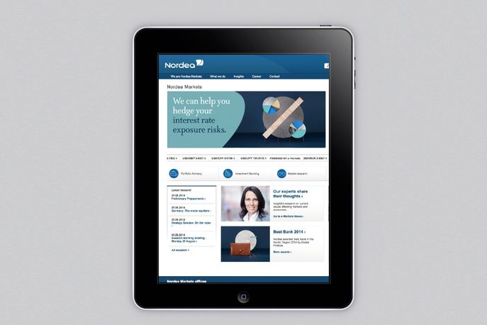 Nordea Bank branding by Snask, Stockholm. Photography by Carl Dahlstedt.