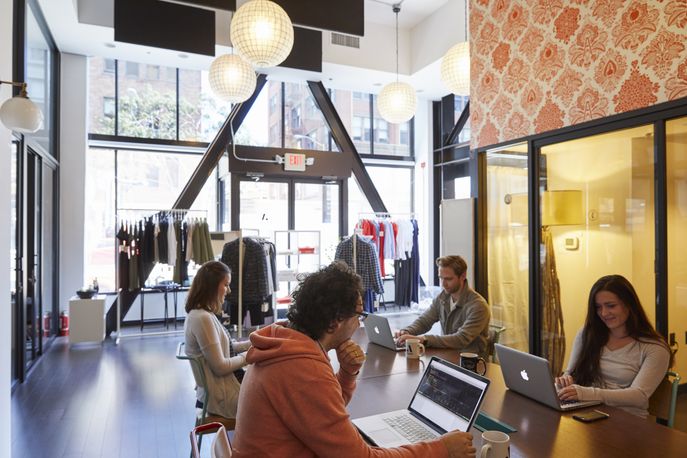 Argent and WeWork retail space, San Francisco