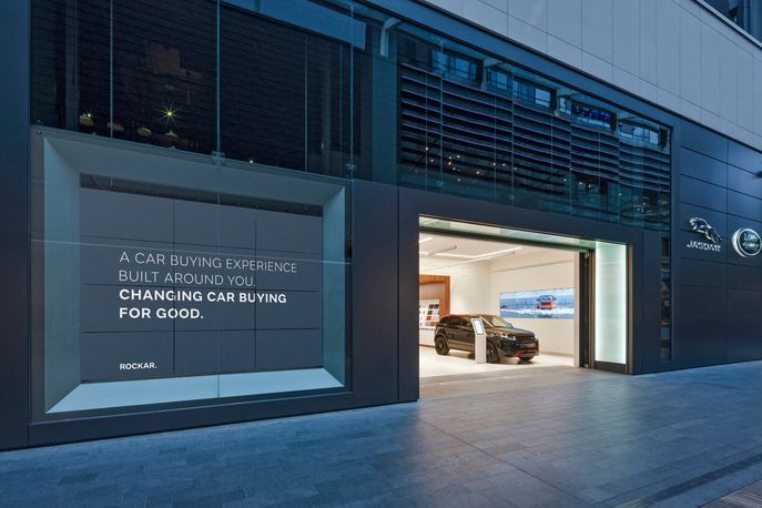 Jaguar Land Rover digital showroom by Dalziel and Pow and Rockar, London