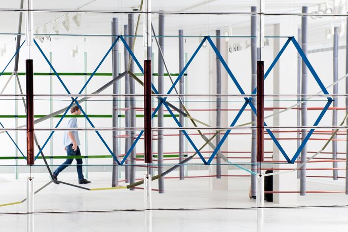 17 Screens by Ronan and Erwan Bouroullec at the Tel Aviv Museum of Art, Israel
