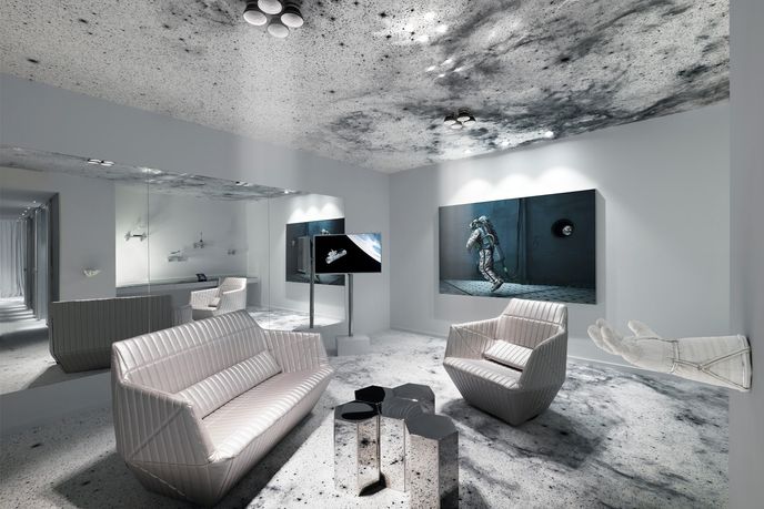 The Space Suite designed by Michael Najjar at The Kameha Grand Zurich hotel, Zurich