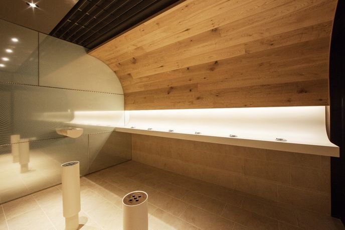 Smoking Room at Grand Tree Musashikosugi by Hiroyuki Ogawa Architects, Japan