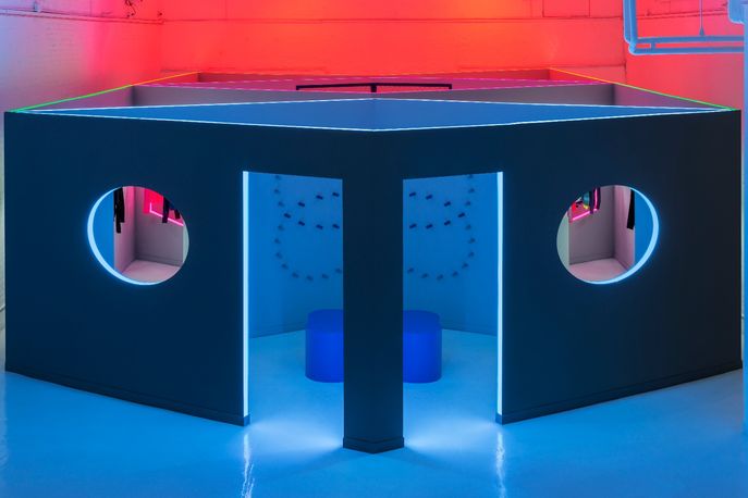 Nike's luminescent NYC presentation by Robert Storey and Jen Brill