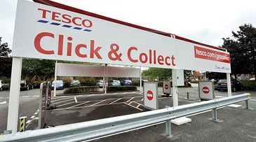 Click and collect with Tesco’s drive-through