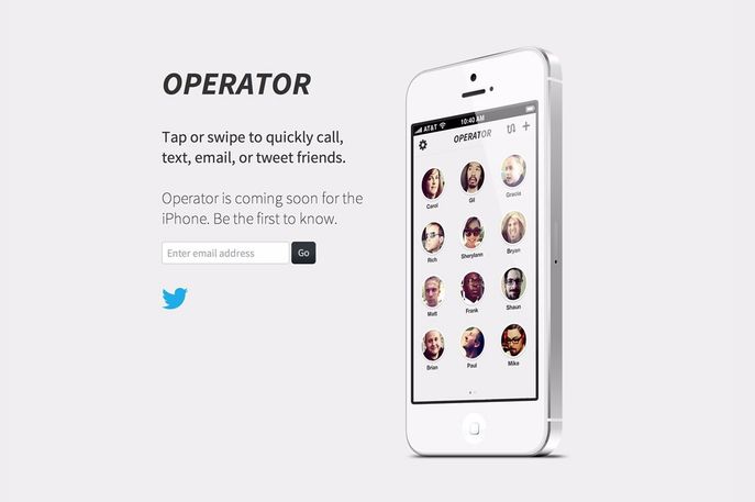 Operator app, US