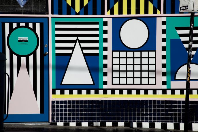 Third Drawer Down Museum of Art Souvenirs storefront by Camille Walala 