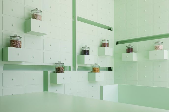 Sumiyoshido Kampo lounge by id, Japan