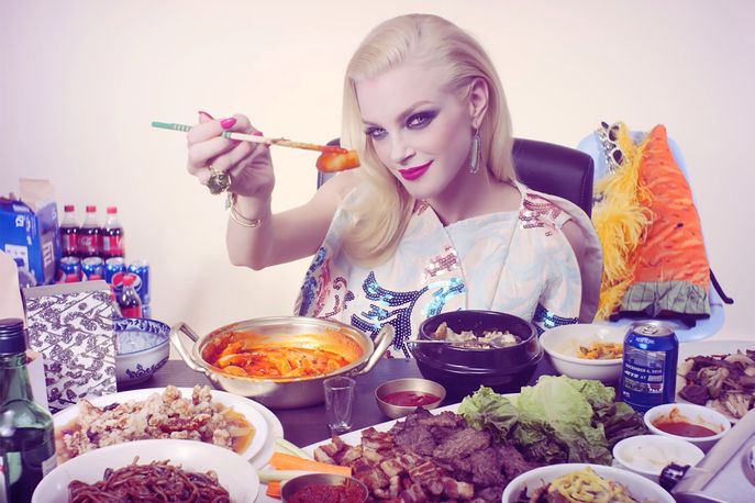 Muk Bang with Jessica Stam for Vogue Korea