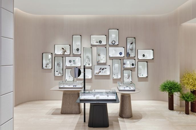 The Jewellery Salon at Lane Crawford Store designed in collaboration with Yabu Pushelberg, Hong Kong