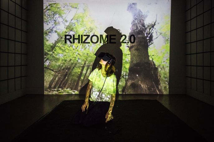 Emily Godden & Audit Chaos, Rhizome 2.0 as part of Space to Breathe at Somerset House, London. Photography by Guido Mencari
