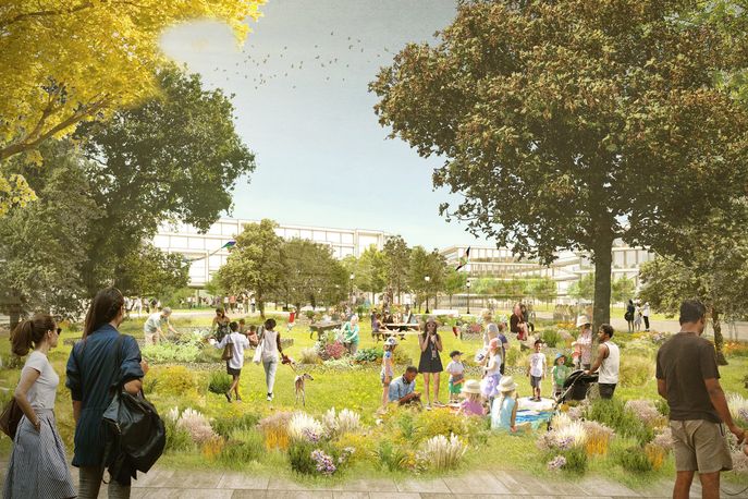 Willow Campus by Facebook and OMA, Silicon Valley