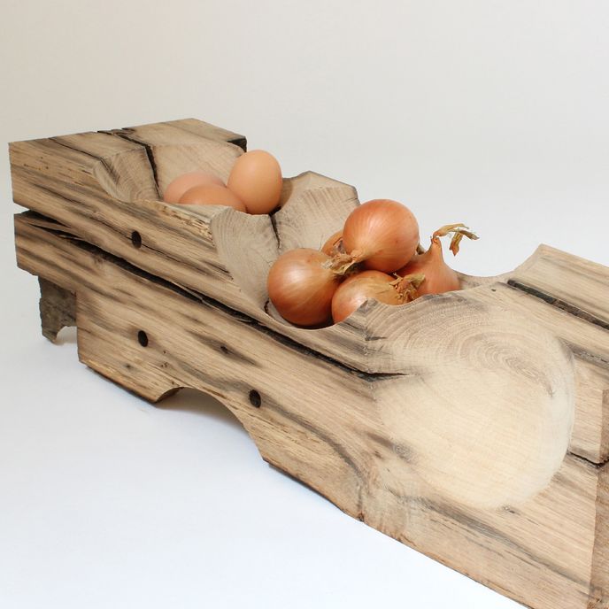 Wooden Bowl by Van Eijk & Van der Lubbe