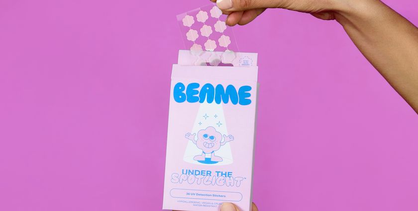 Beame unveils colour-changing UV stickers for effortless SPF re-application