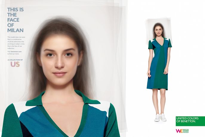 The Face of the City campaign by United Colors of Benetton, Milan