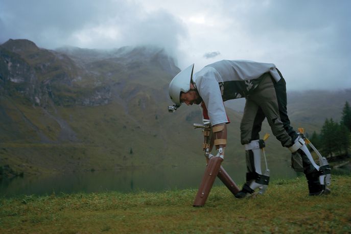 Goat Man Thomas Thwaites by Tim Bowditch, part of The Life Fair at Het Nieuwe Instituut, Rotterdam